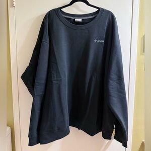 6xl thick Columbia Black Crewneck